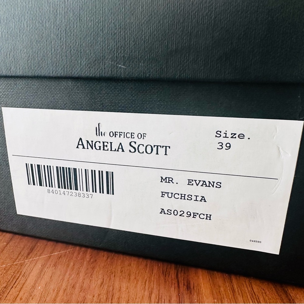 The Office of Angela Scott Mr. Evans Fuchsia Suede Oxfords - Picture 5 of 6